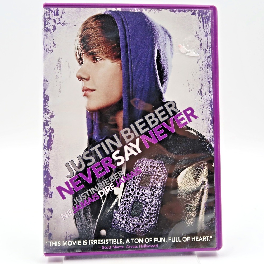Justin Bieber Never Say Never DVD 2011 Documentary Movie Usher Miley Cyrus